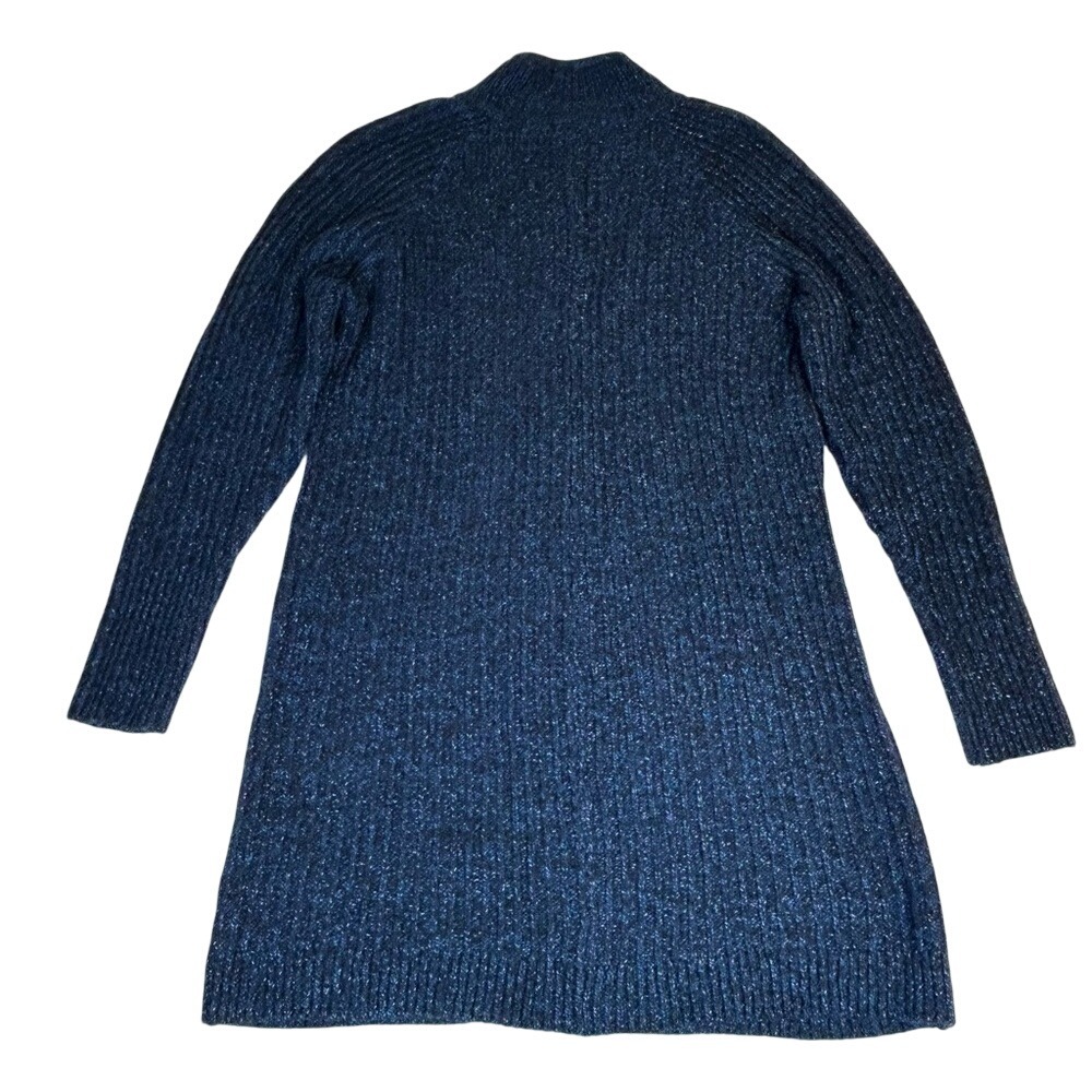 CAbi Trail Cardigan Marled Sweater Blue‎ Lagoon Knit Women's Size Medium - Picture 8 of 8